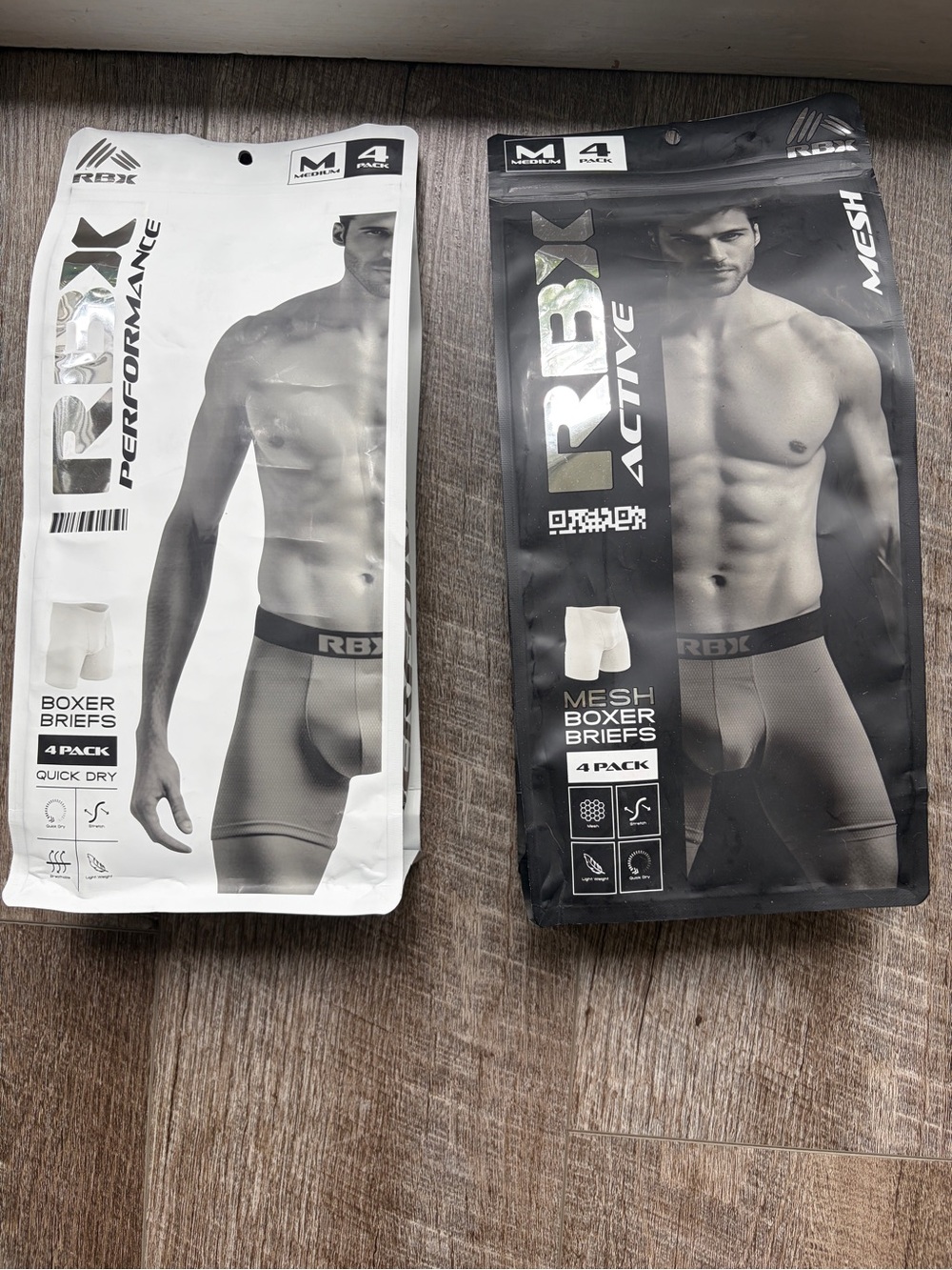 2 packs of RBX Men’s Mesh Boxer Briefs